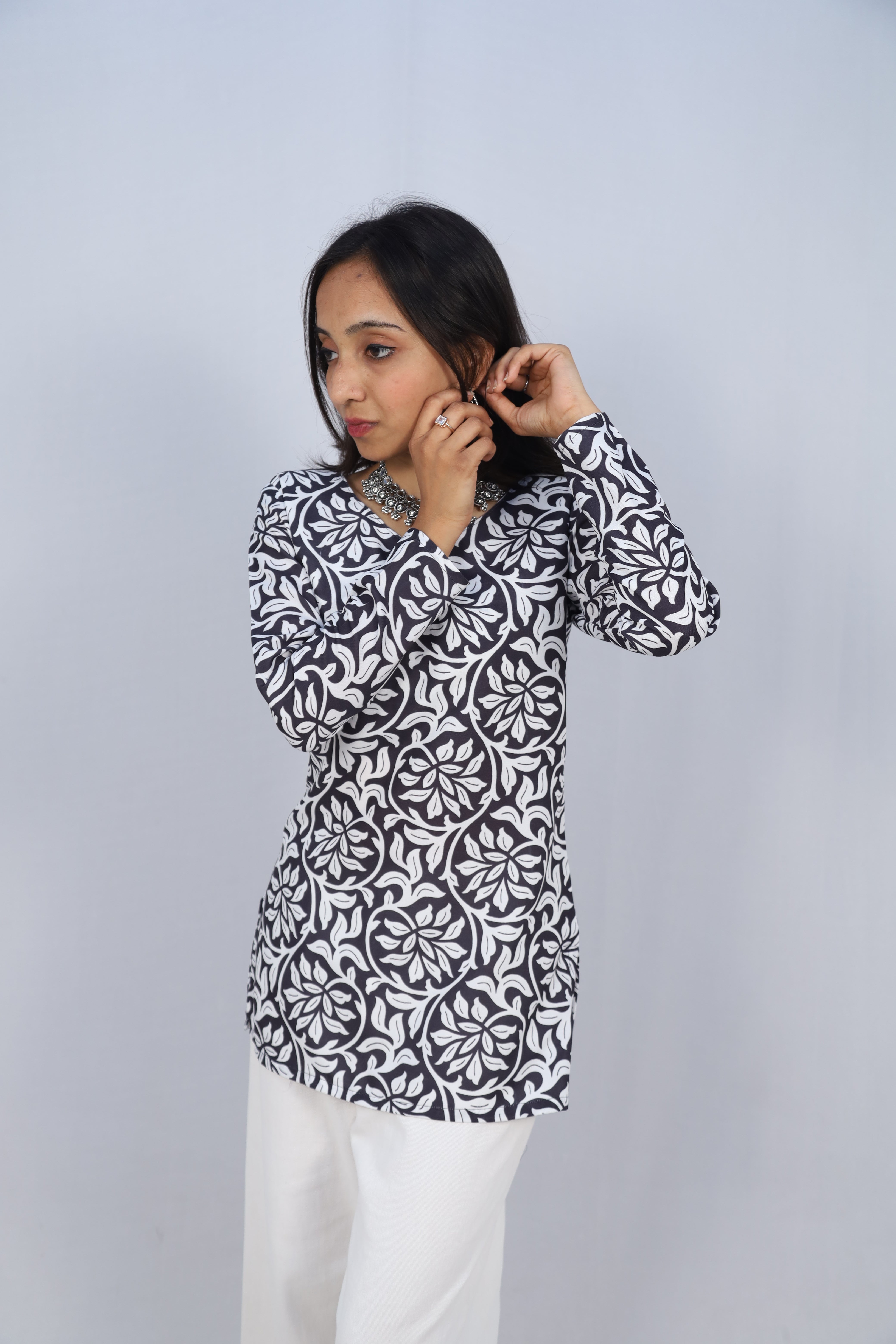 Multicolor Cotton Short Printed Kurti For Women & Girls