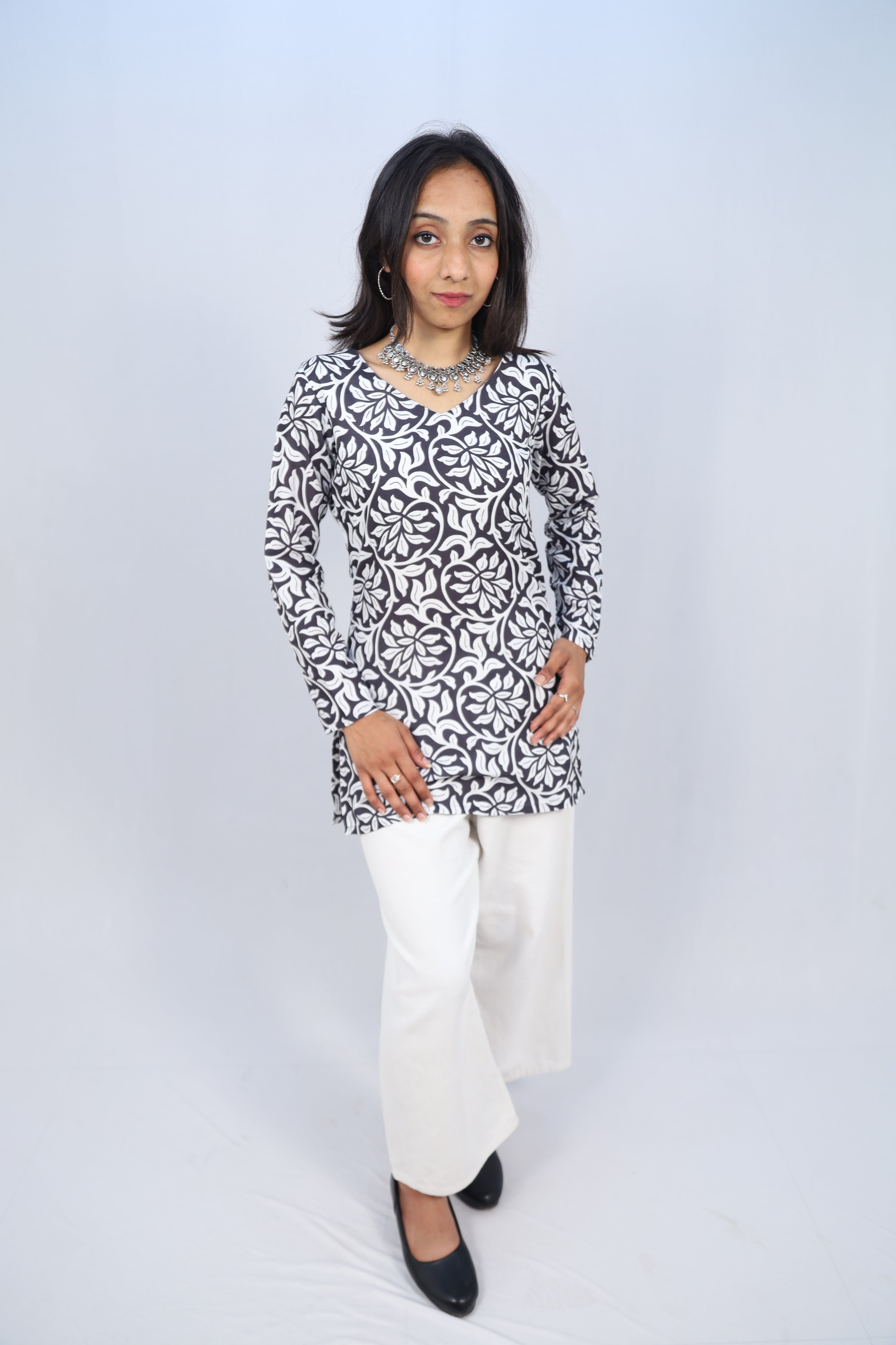 Multicolor Cotton Short Printed Kurti For Women & Girls