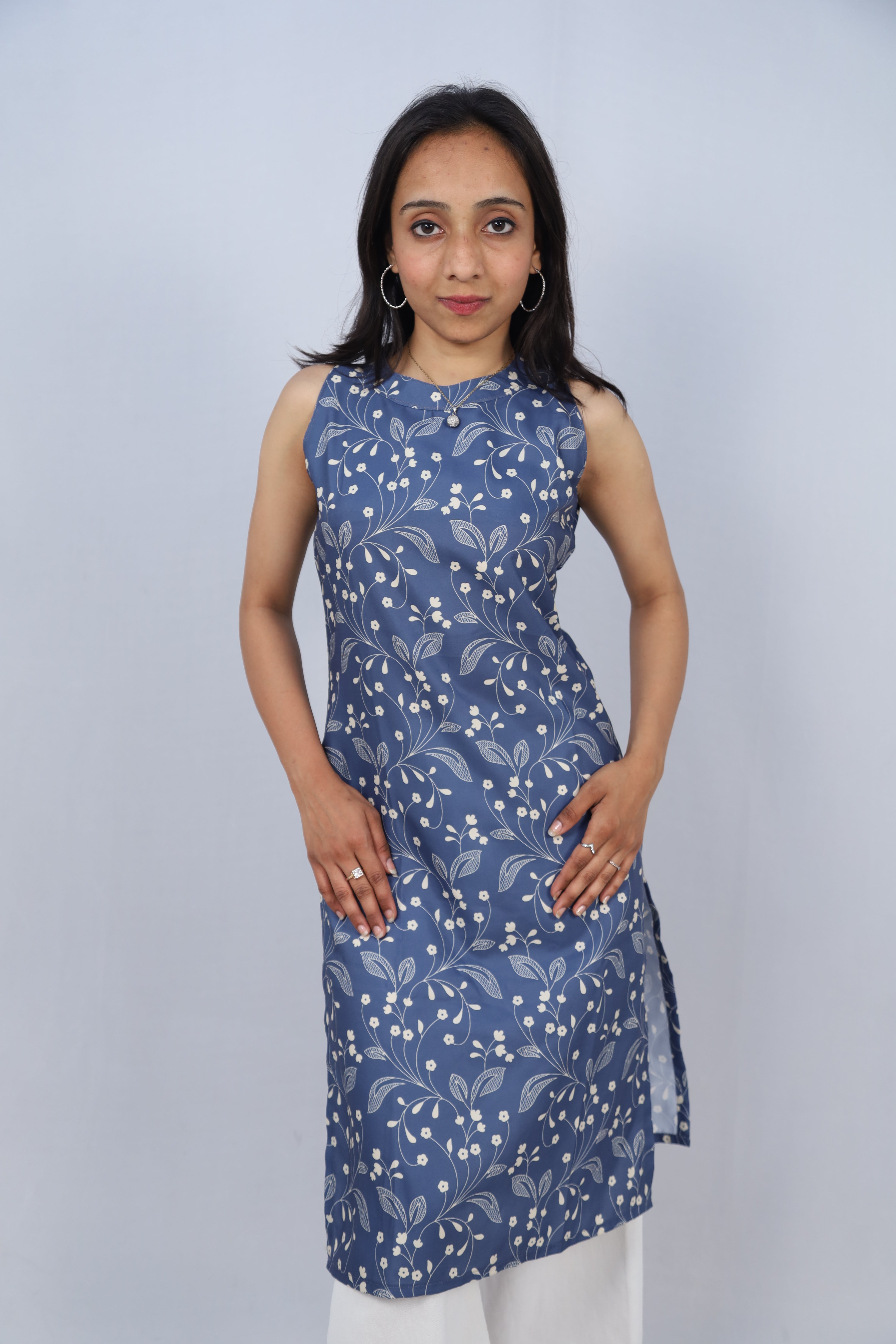 Multicolor Cotton Long Printed Kurti For Women & Girls