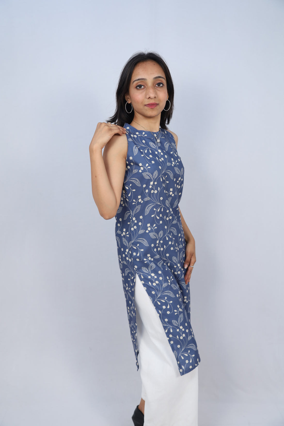 Multicolor Cotton Long Printed Kurti For Women & Girls