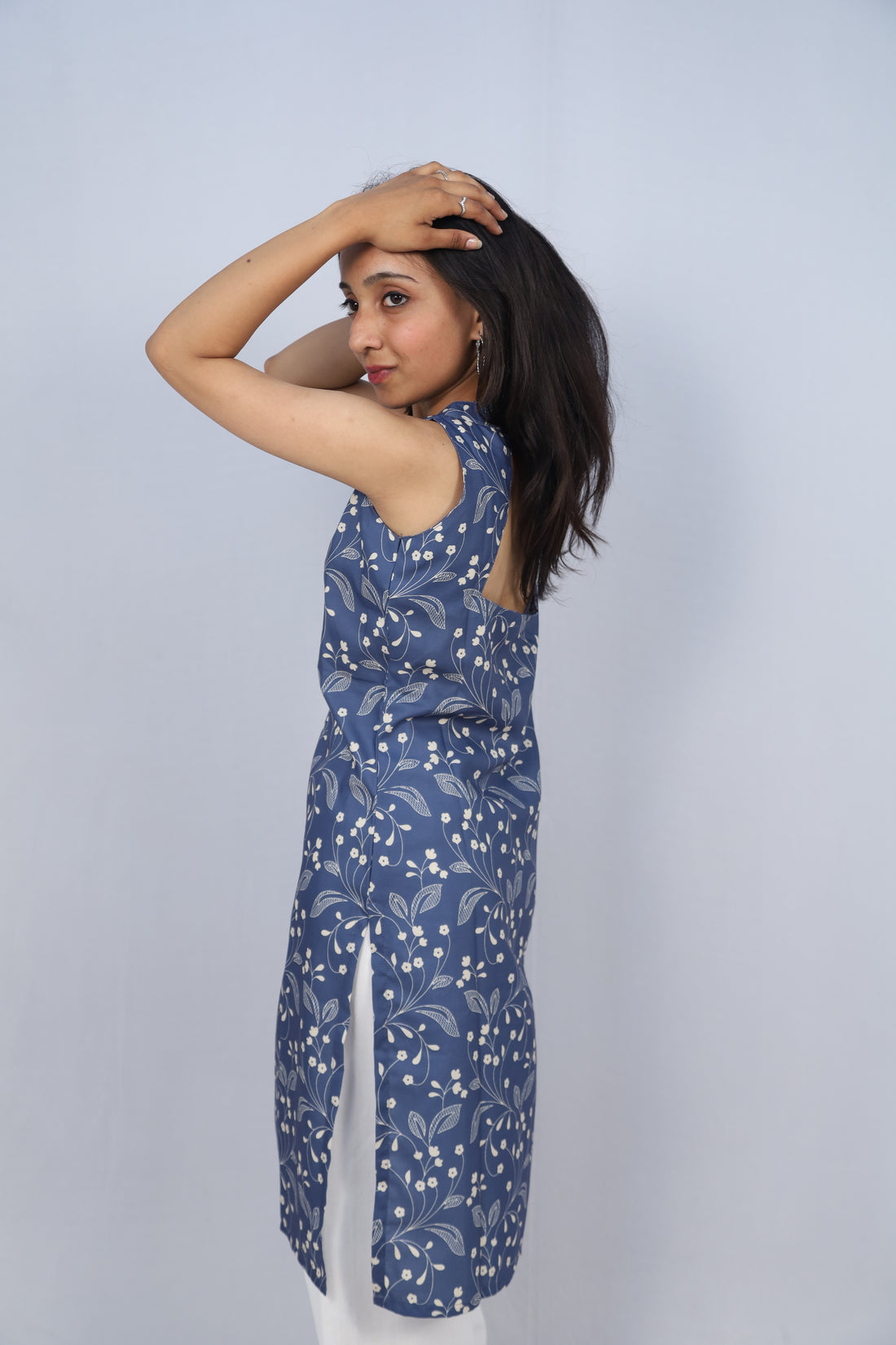 Multicolor Cotton Long Printed Kurti For Women & Girls