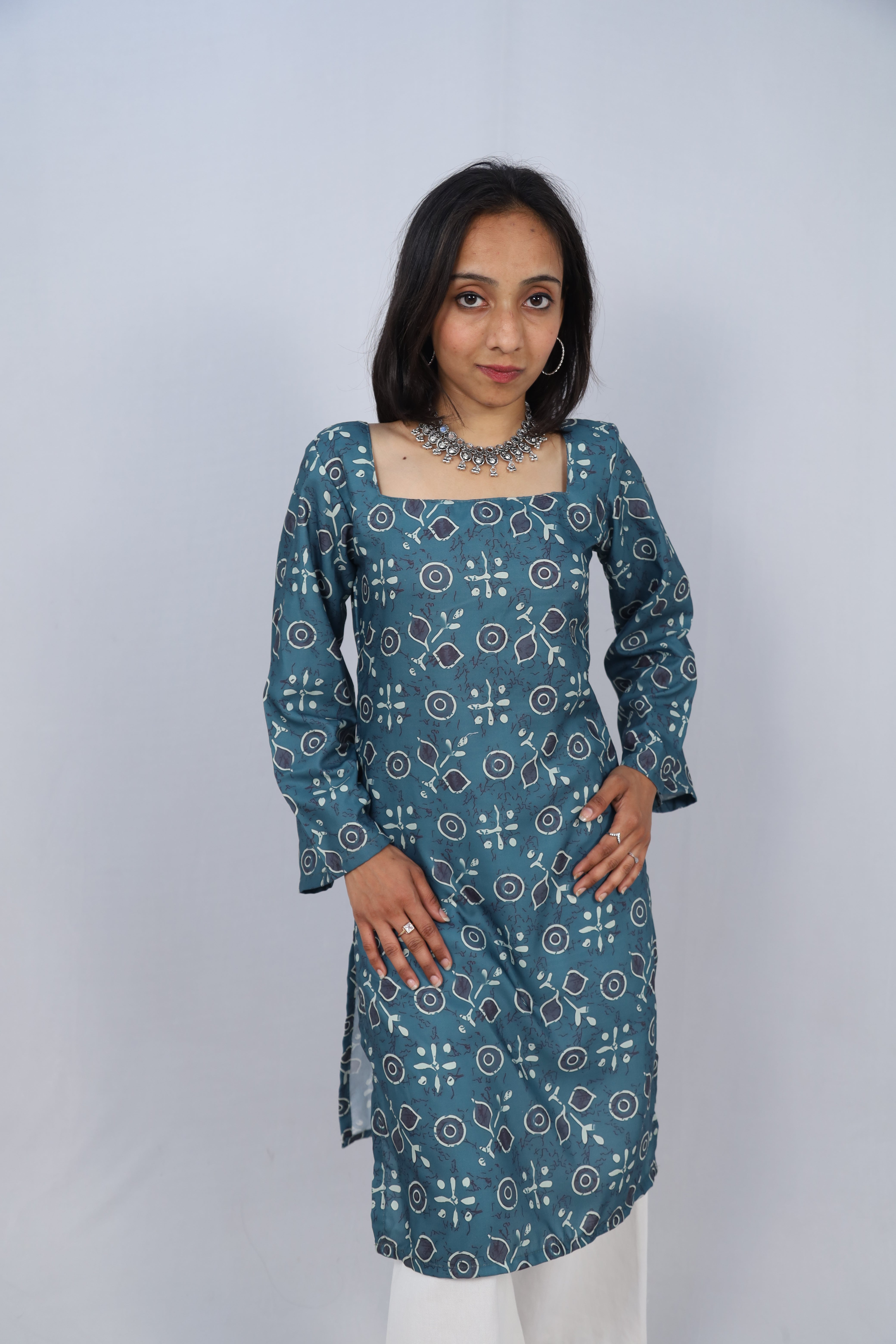Multicolor Cotton Short Printed Kurti For Women & Girls