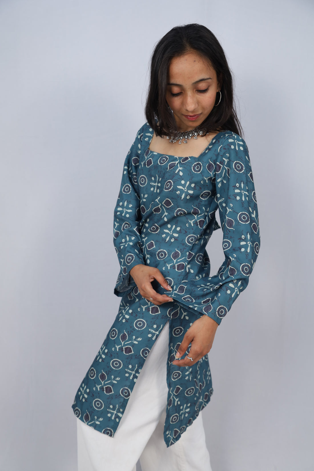 Multicolor Cotton Short Printed Kurti For Women & Girls