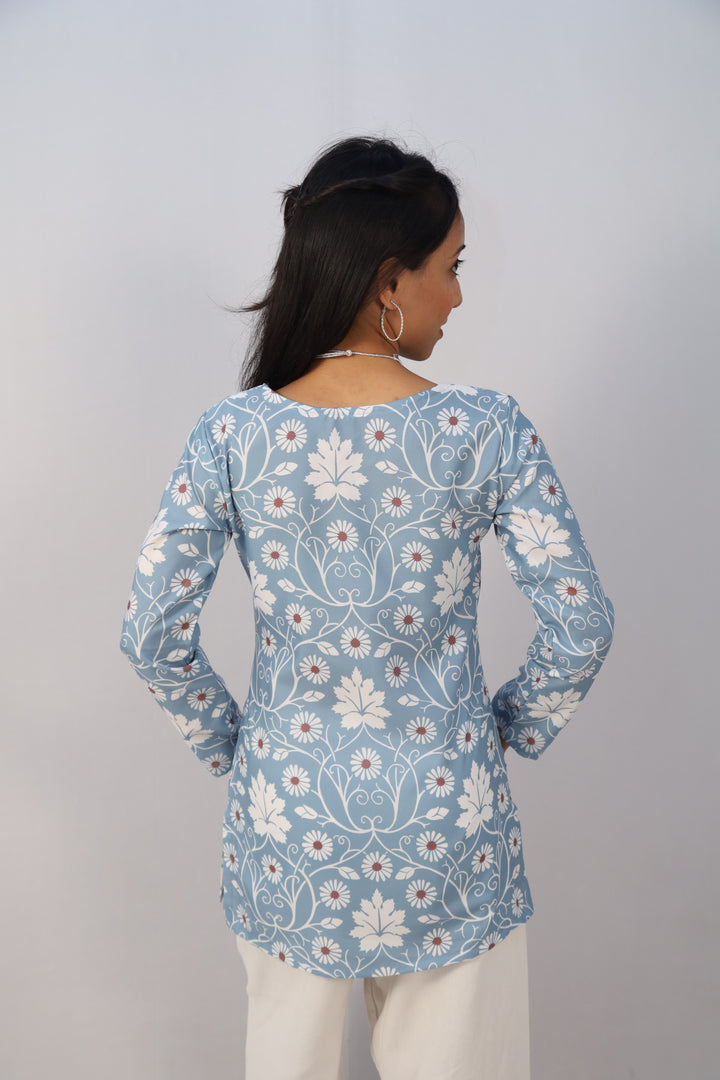 RUHAANI Multicolor Cotton Short Printed Kurti For Women & Girls