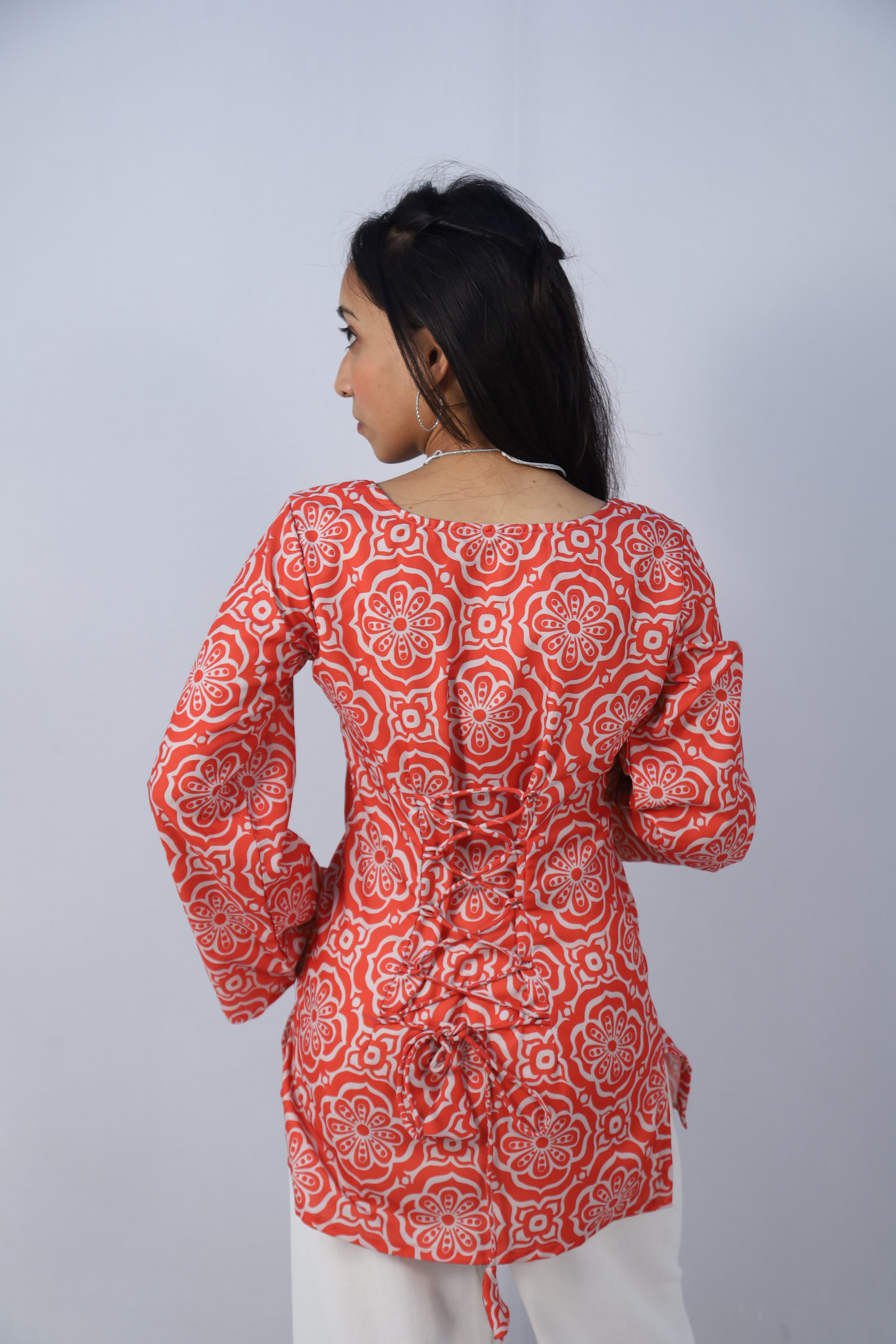 MISHREE Multicolor Cotton Short Printed Kurti For Women & Girls