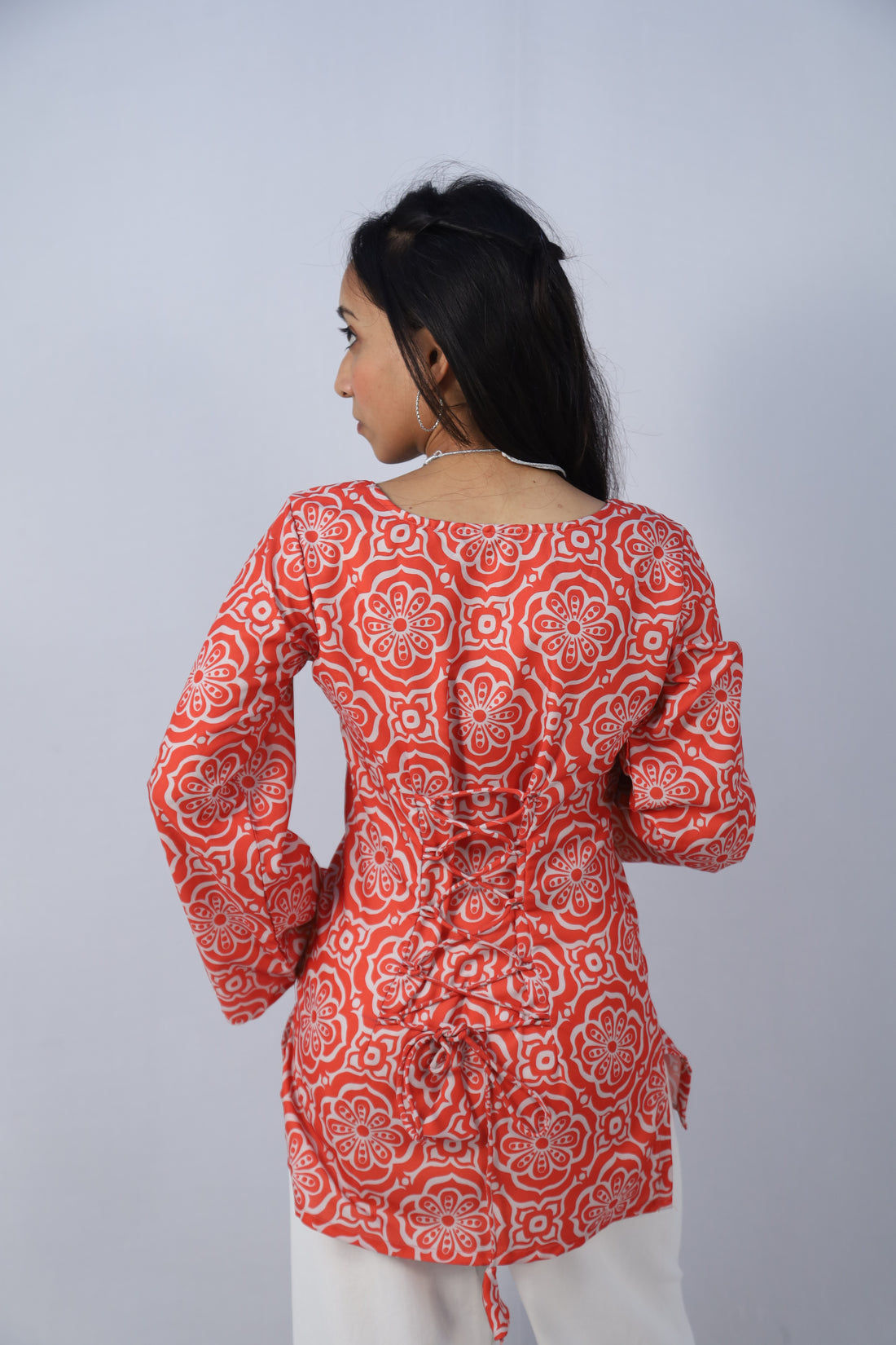 MISHREE Multicolor Cotton Short Printed Kurti For Women & Girls