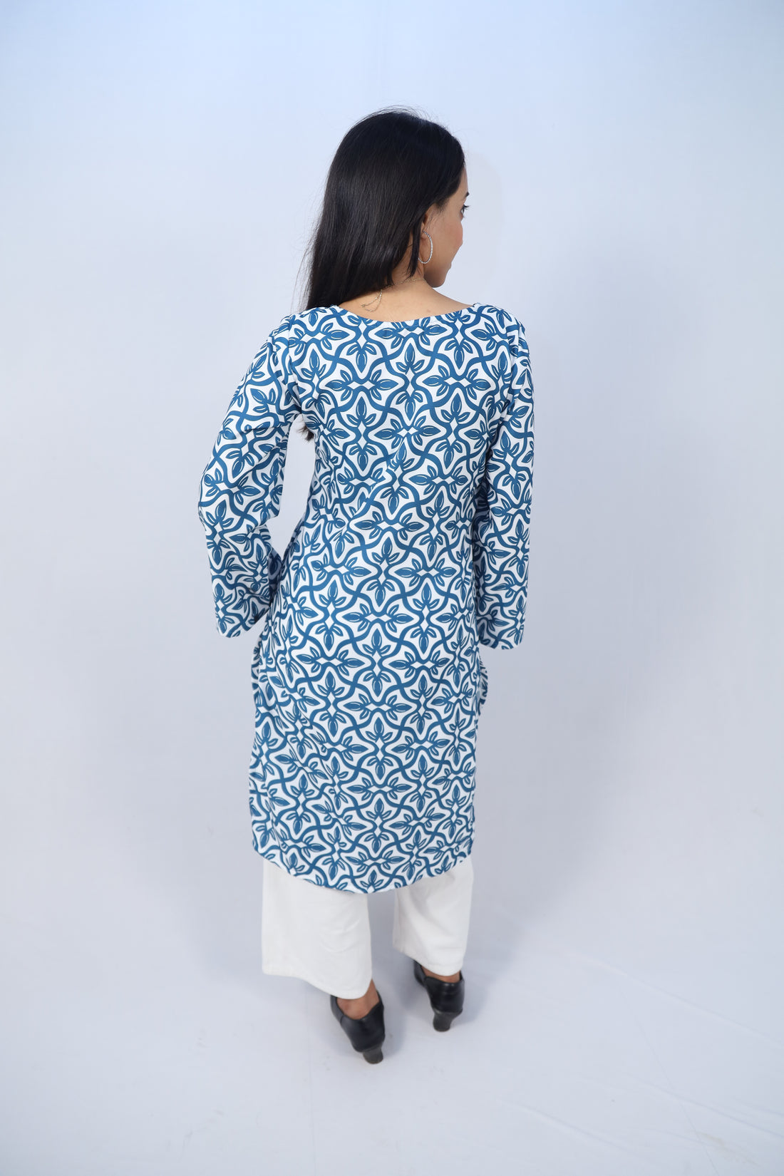 Ziyaa Multicolor Cotton Short Printed Kurti For Women & Girls