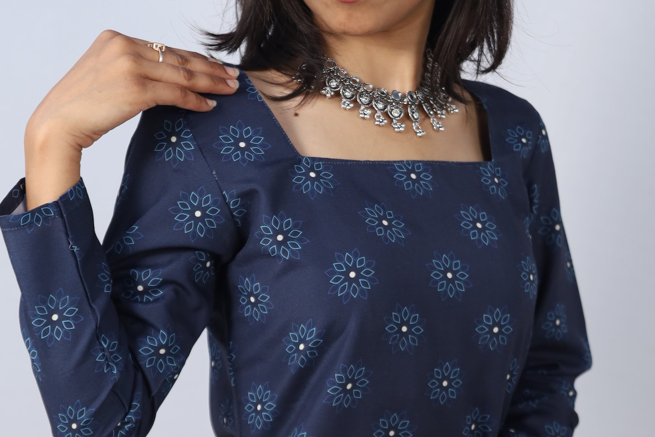 Aanya Multicolor Cotton Short Printed Kurti For Women & Girls