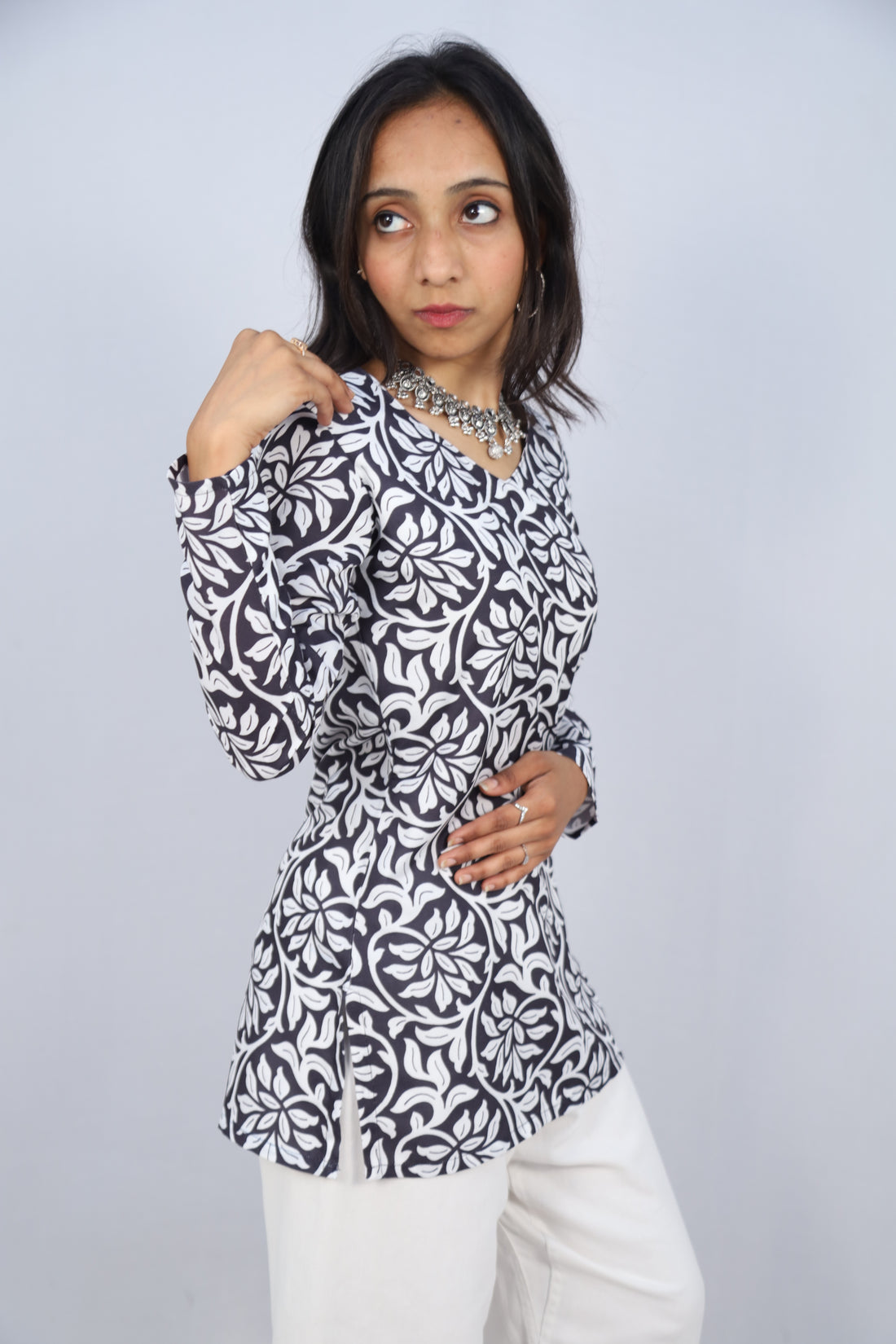 Multicolor Cotton Short Printed Kurti For Women & Girls